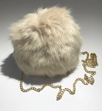 Beige & Bougie Vegan Fur Purse
